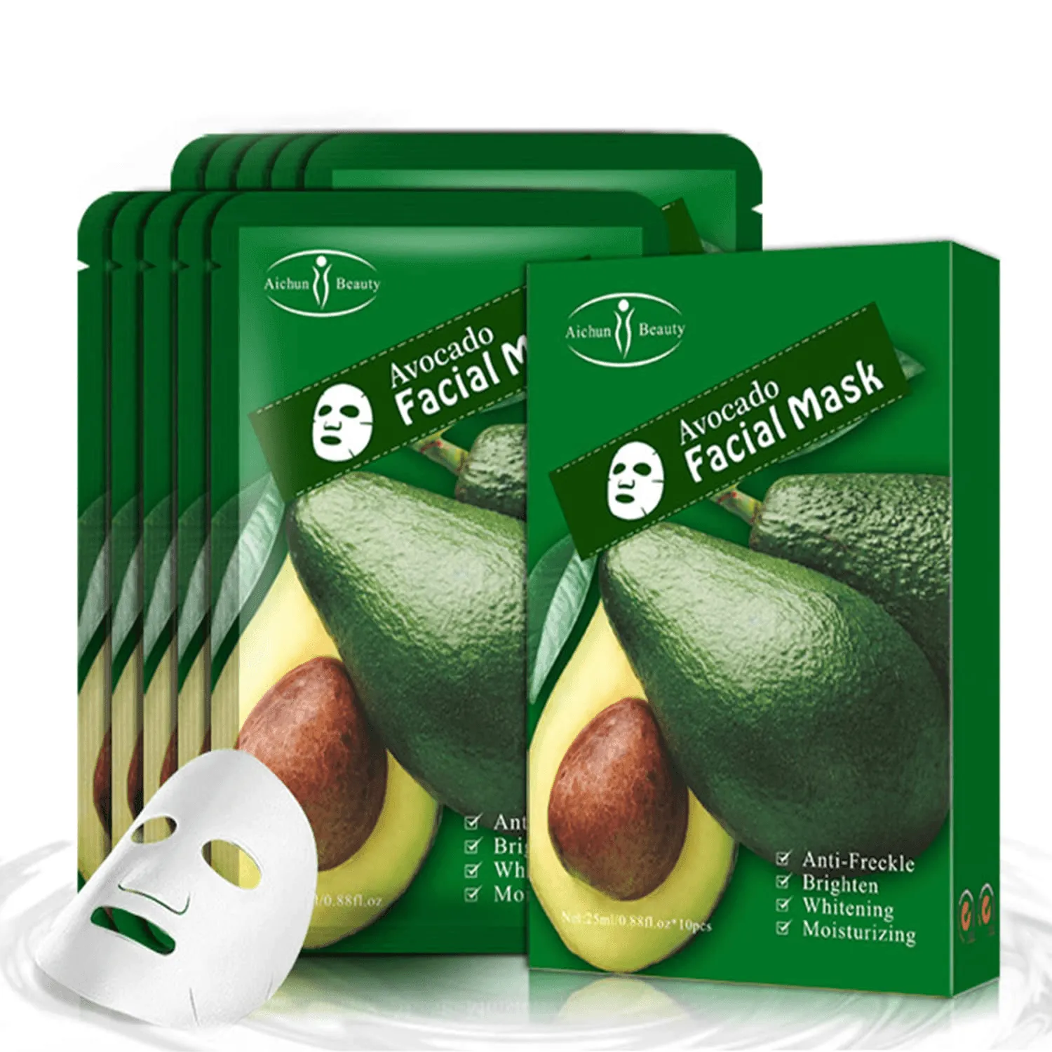 Aichun Beauty Acocado Facial Mask - 3pcs