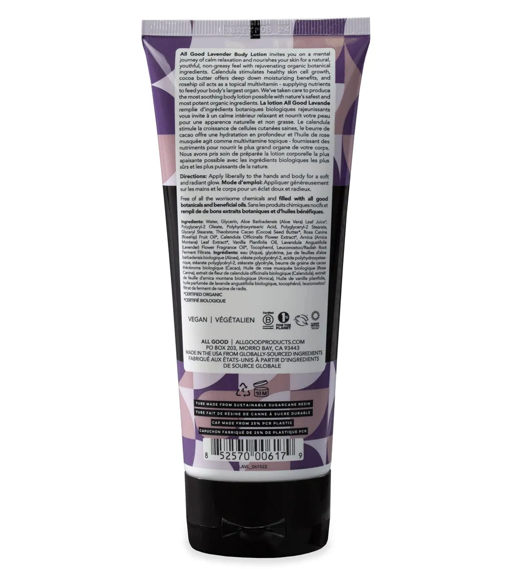 All Good Lavender Body Lotion 6oz