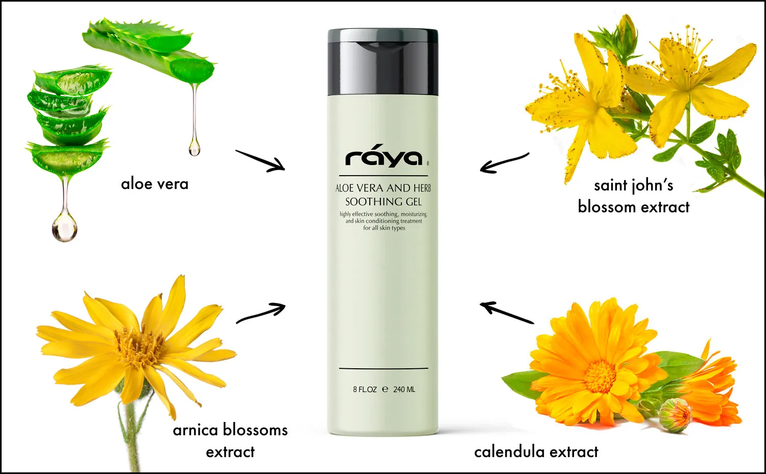 ALOE VERA AND HERBS SOOTHING GEL (323) RAYA SPA