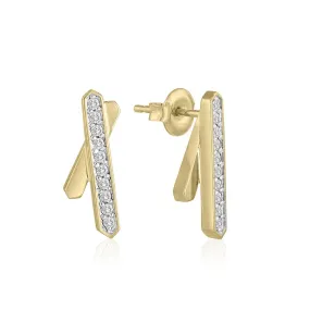 Anais Pave Crystal Stud Earrings