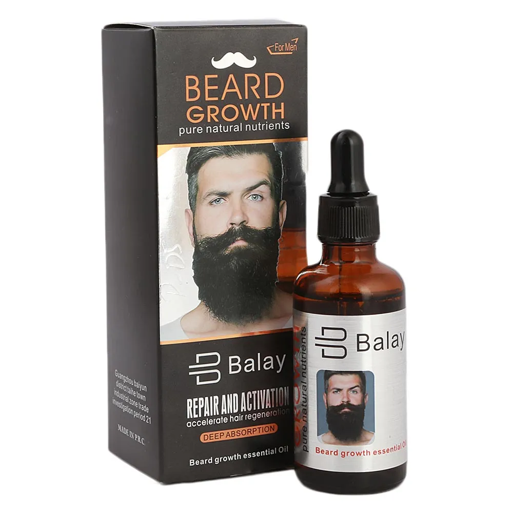 Beard Growth Oil Men Moustache Enhancer Beard Shaping Serum Liquid 50ml