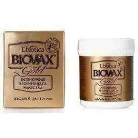 BIOVAX Glamor Gold Argan & Gold 24k mask for all hair types 125ml, best hair mask
