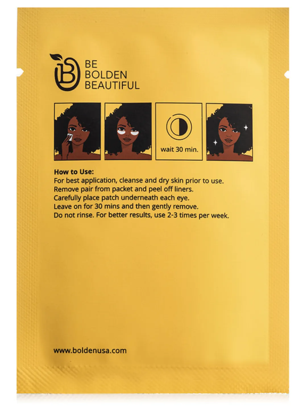 Bolden AWAKE Under Eye Patches | De-Puffing & Brightening for Tired Eyes