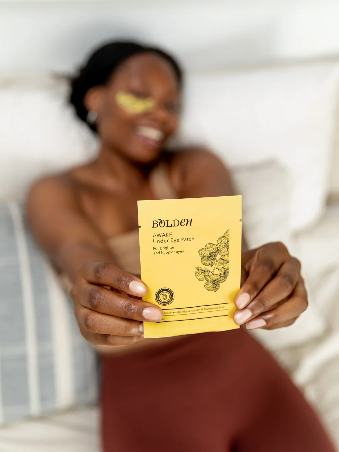 Bolden AWAKE Under Eye Patches | De-Puffing & Brightening for Tired Eyes