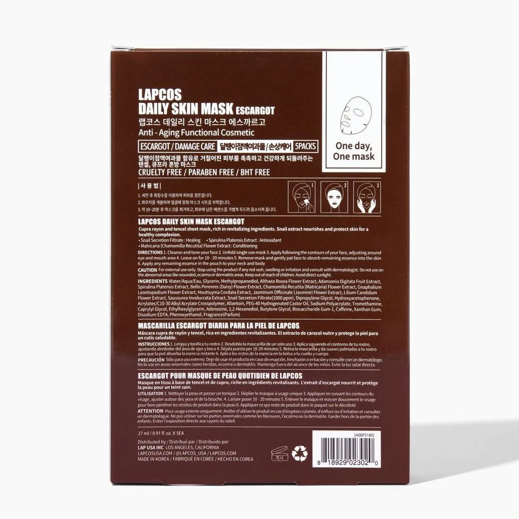 Daily Escargot Sheet Mask - Snail Mucin