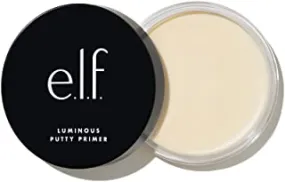 e.l.f, Luminous Putty Primer, Skin Perfecting, Lightweight, Silky, Long Lasting, Hydrates, Creates a Smooth Base, Illuminates, Plumps, Infused with hyaluronic acid and vegan collagen, 0.74 Oz