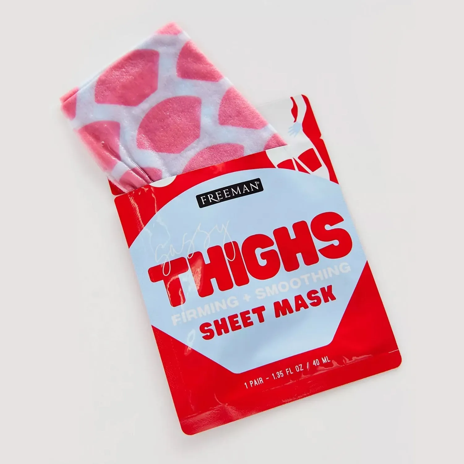Freeman Sassy Thighs Firming   Smoothing Sheet Mask 1.35oz / 40ml