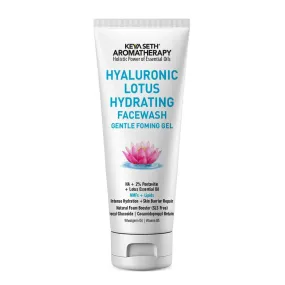 Hyaluronic Lotus Hydrating Facewash, 2 % Pentavitin   Natural Glucoside Foaming, NMFs   Lipids, Skin Barrier Repair, Gentle SLS Free