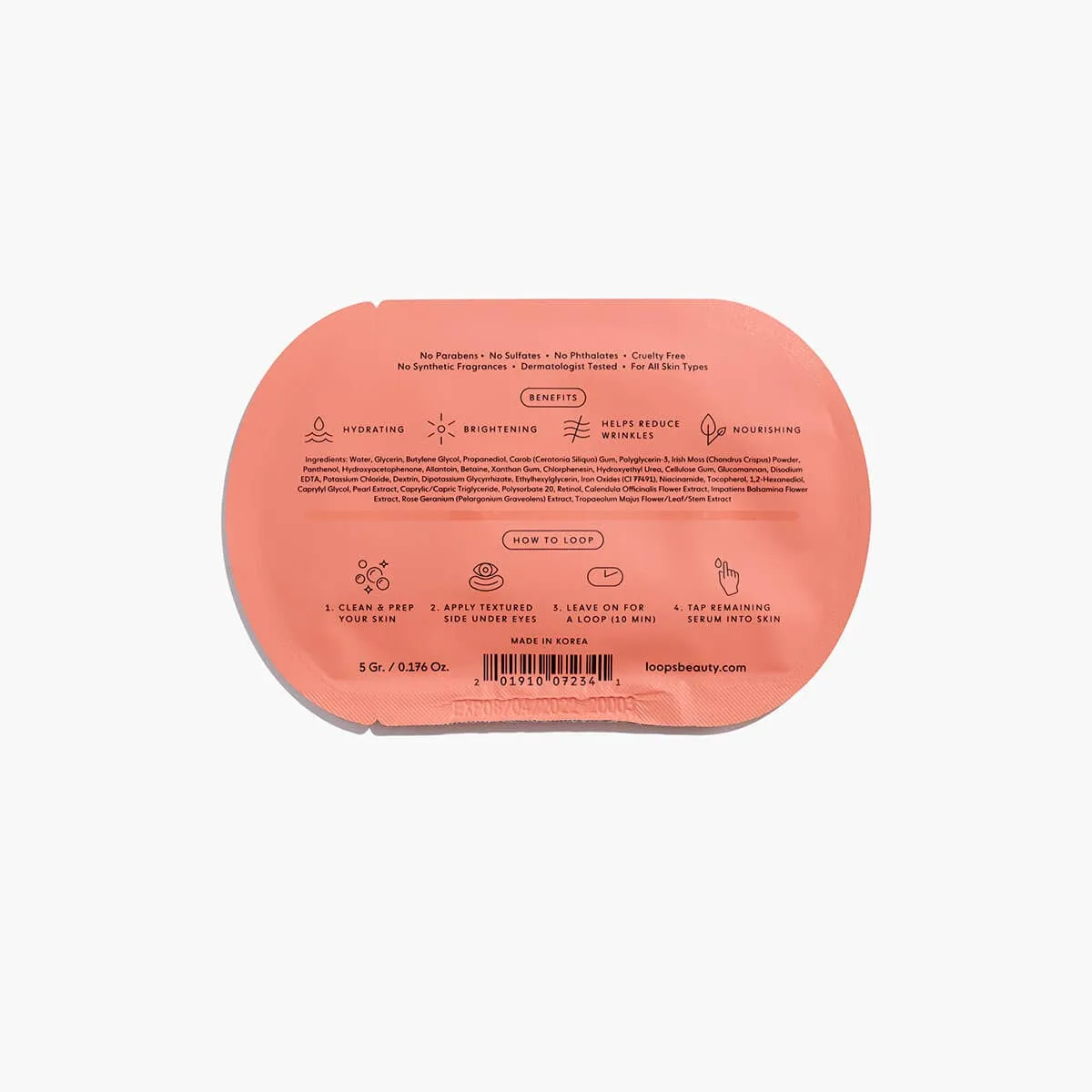 Loops Beauty Under Eye Single Mask