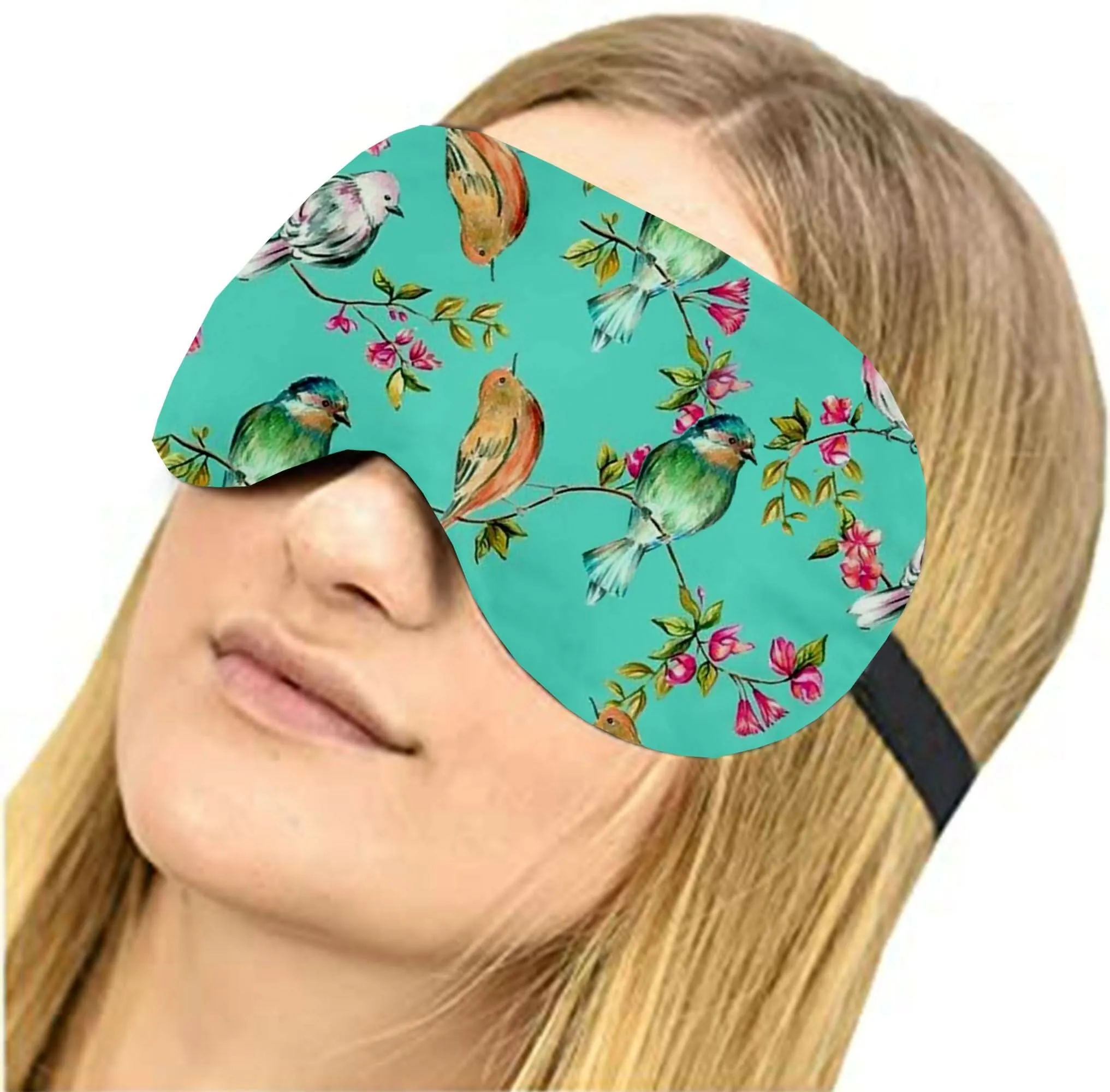 Lushomes Light Blocking Sleep Mask with Zipper, Soft and Comfortable, for Travel/Sleeping (Multi Designs)