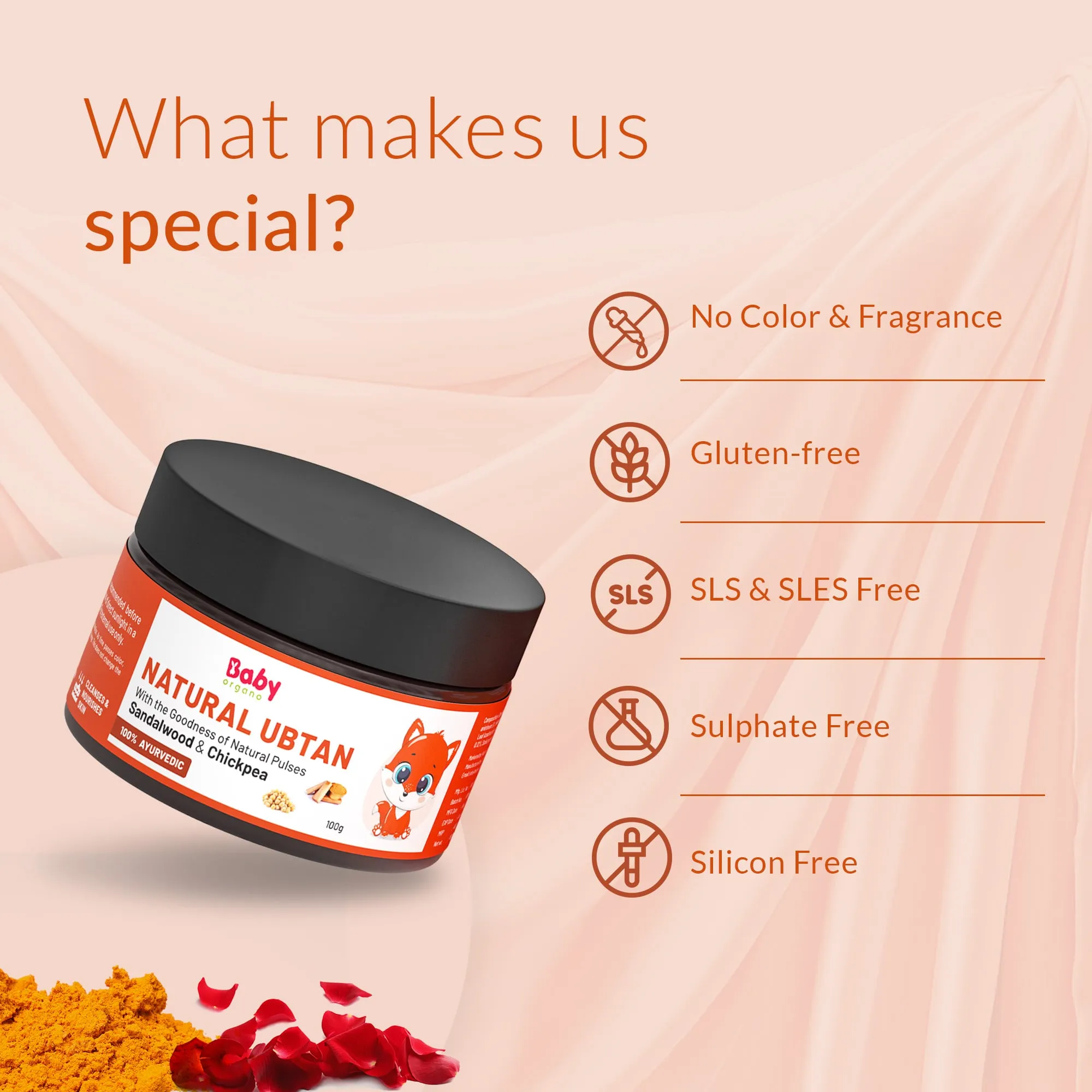 Natural Ubtan | Skin Lightening and Tan Removal For Babies & Kids (0 to 15 Years)