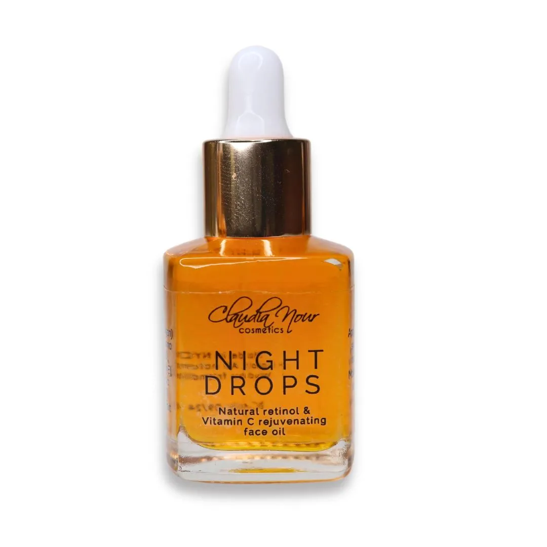 Night Drops - Natural retinol & Vitamin C rejuvenating  face oil