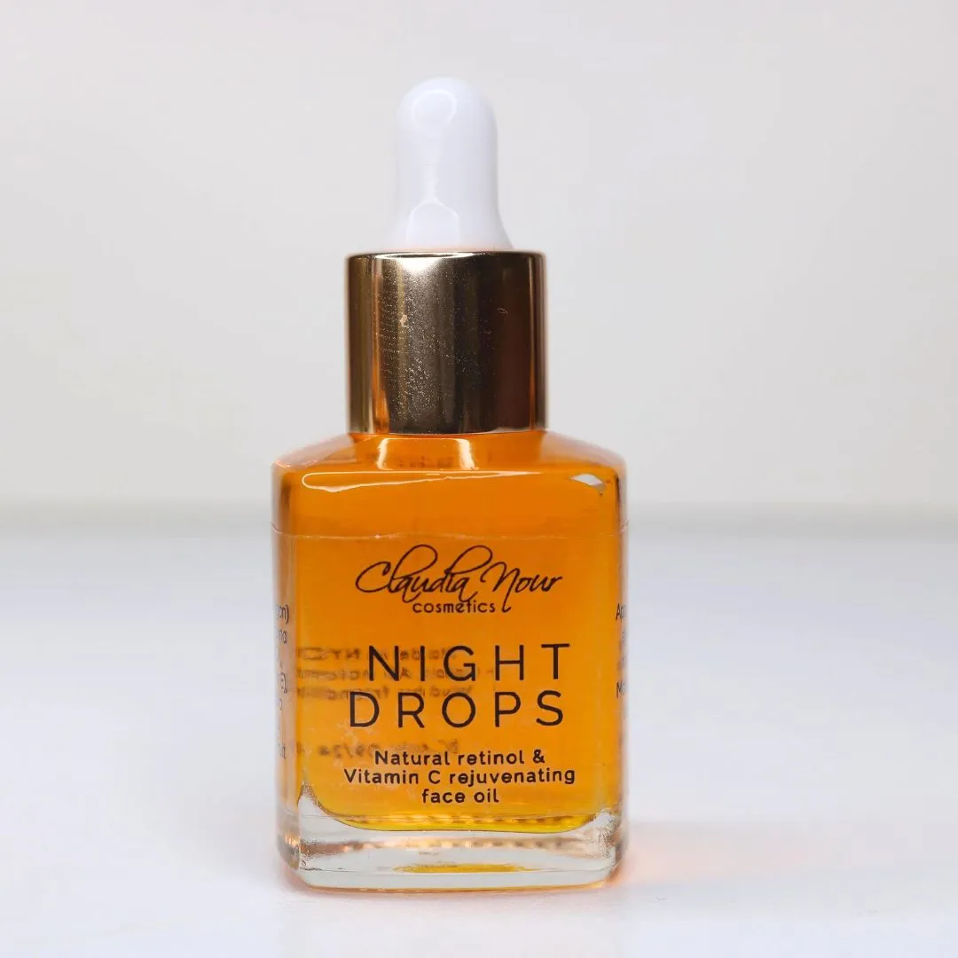 Night Drops - Natural retinol & Vitamin C rejuvenating  face oil