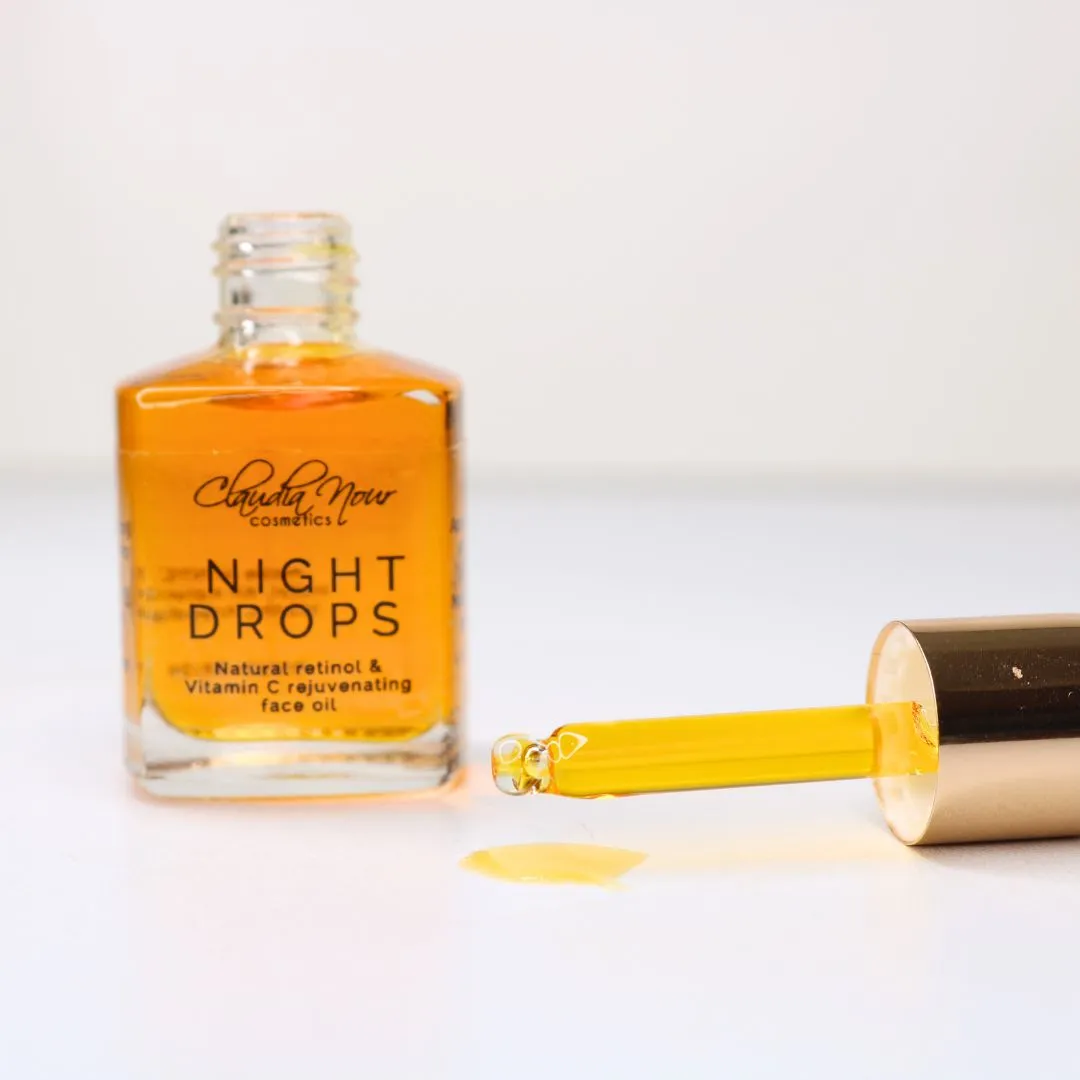 Night Drops - Natural retinol & Vitamin C rejuvenating  face oil