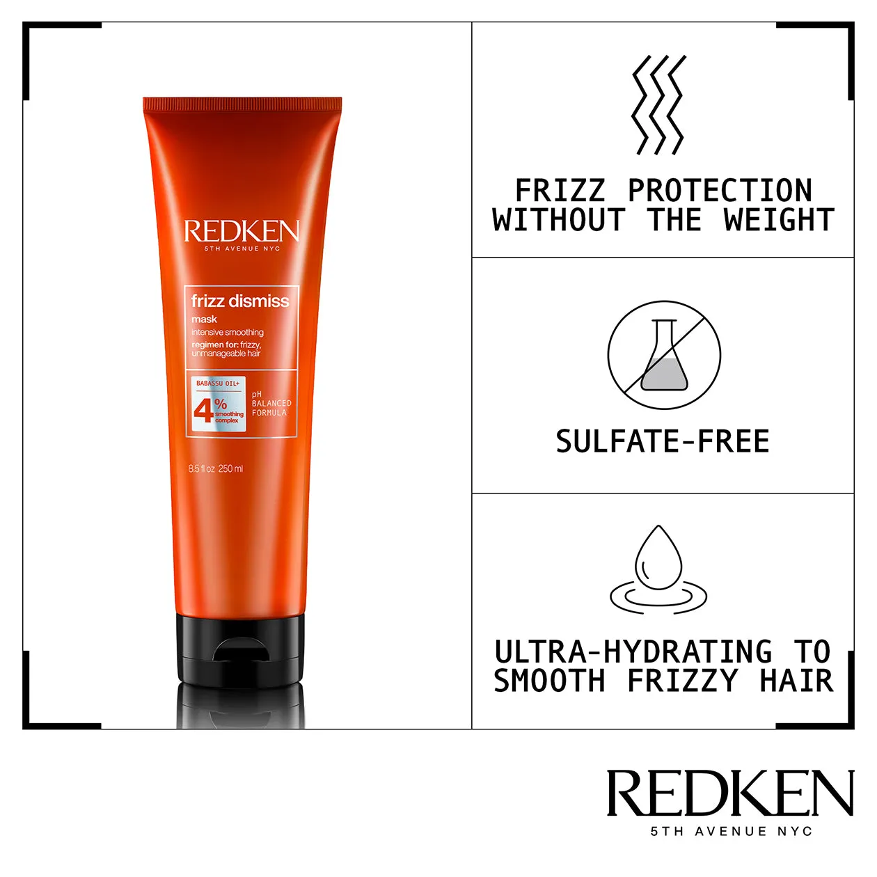 Redken Frizz Dismiss Hair Mask Intense Smoothing Treatment