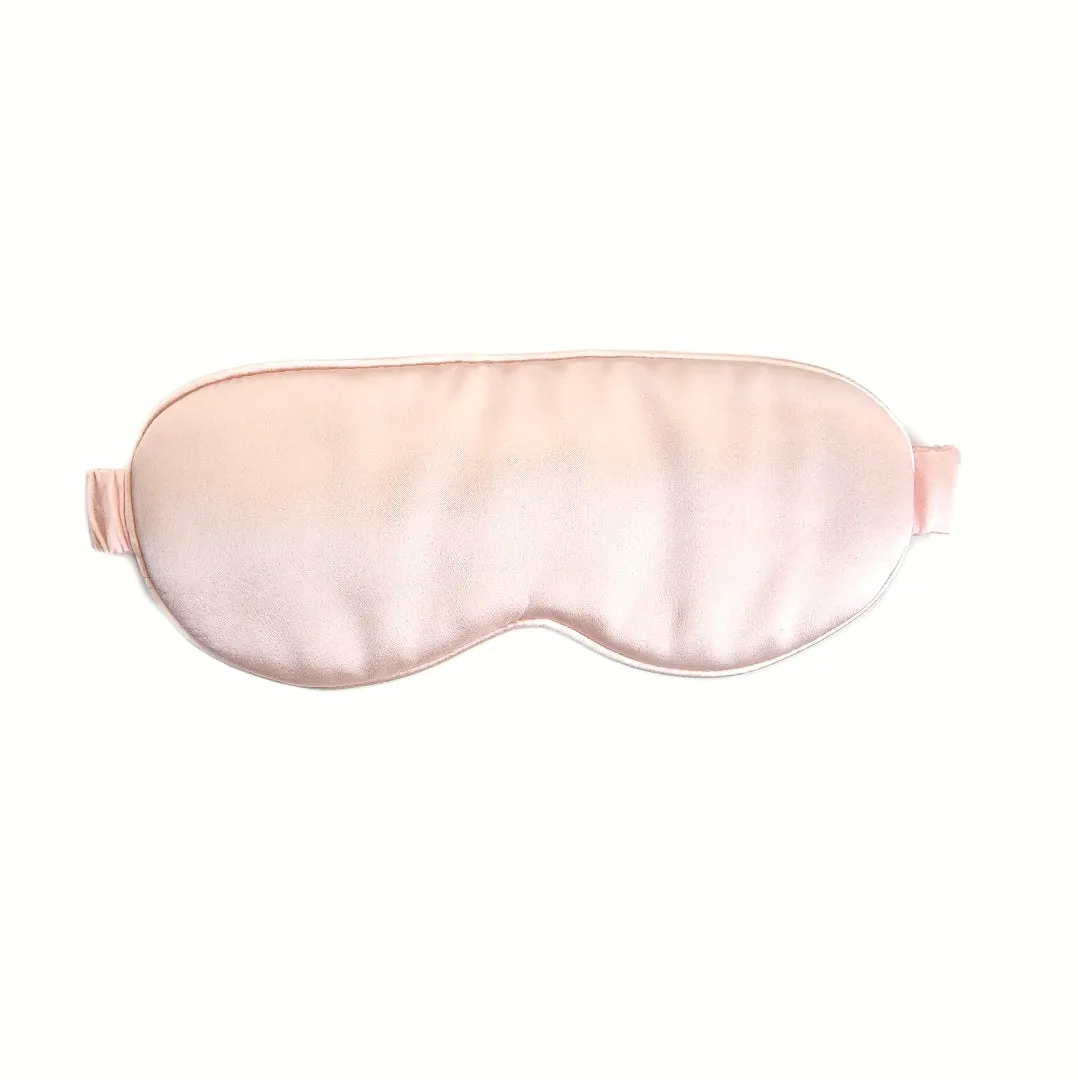 Rejuvenating Silk Sleep Mask - Blush Pink Eye Cover