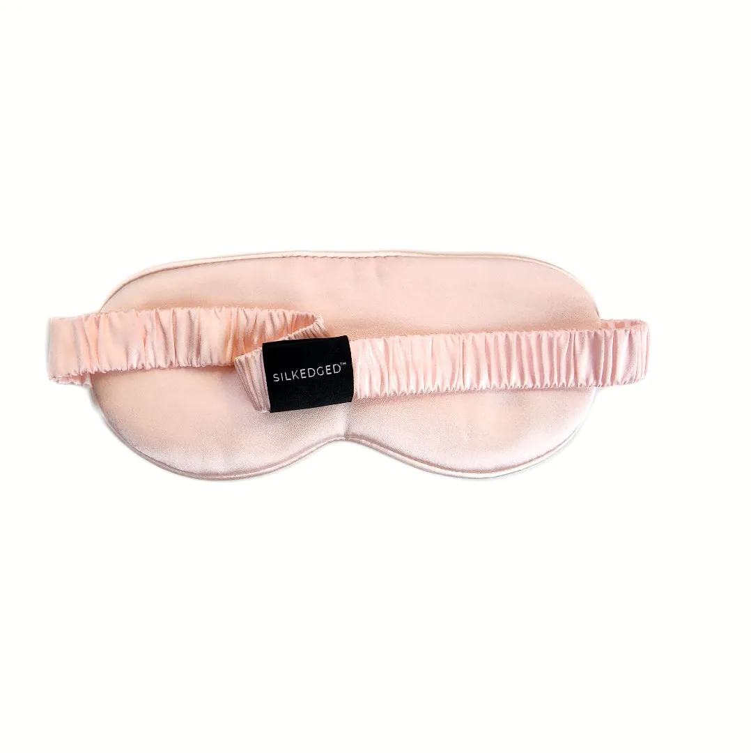 Rejuvenating Silk Sleep Mask - Blush Pink Eye Cover