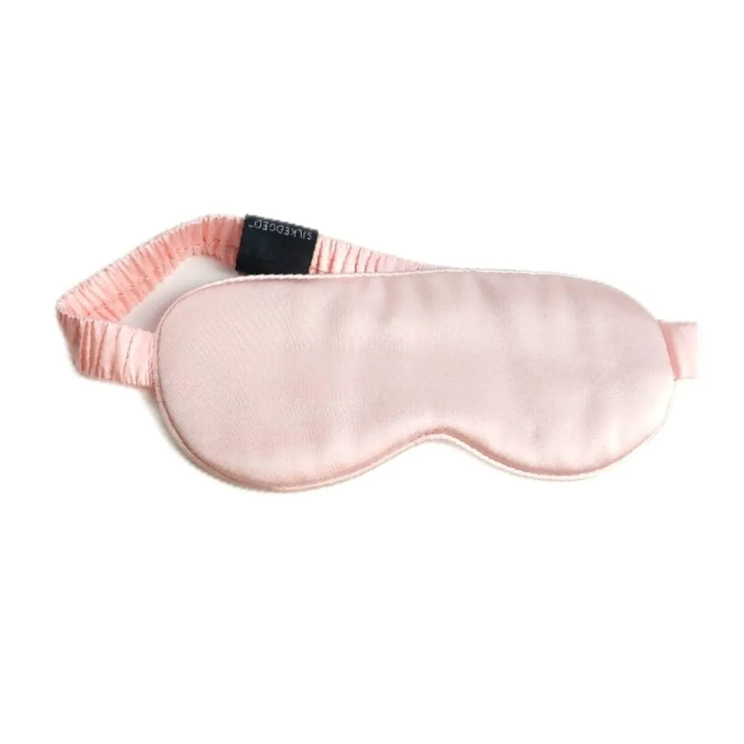 Rejuvenating Silk Sleep Mask - Blush Pink Eye Cover