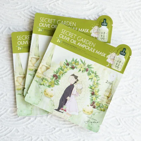 SALLY'S BOX Secret Garden Olive Oil Ampoule Mask (Set of 3)