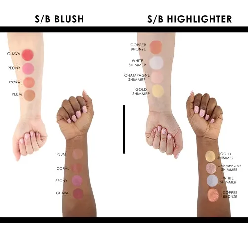 Temptu S/B Starter Set Blush & Highlighter 8 Pack