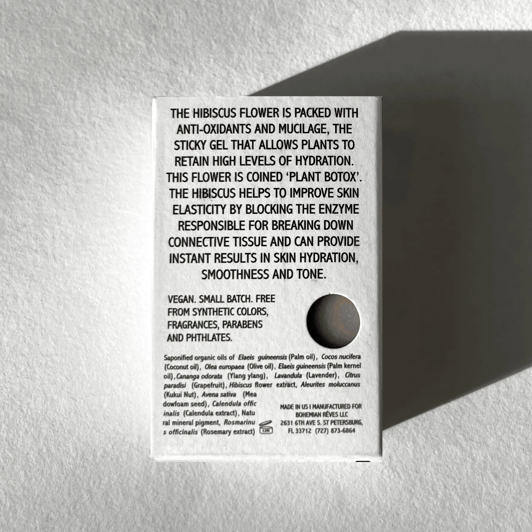 The Contouring Hibiscus Facial Cleansing Bar - Firming & Rejuvenating Skincare