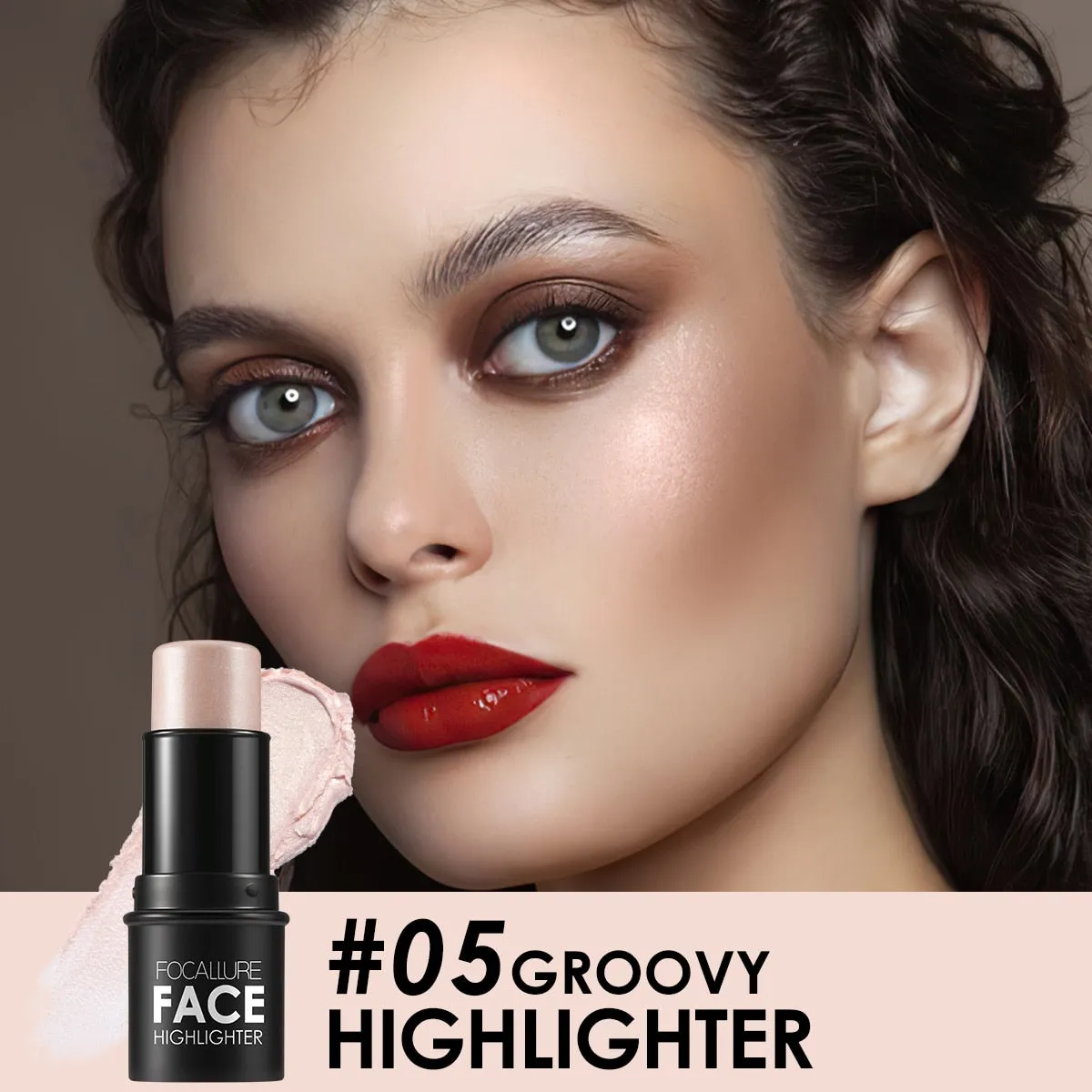 Trendy Highlighter Bronzer Glitter Contour Stick